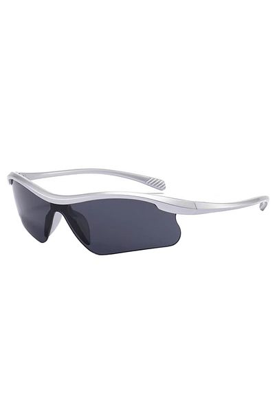 REDz Accessories Matrix Sunglasses, Windproof, Sports Lenses, UV400 Protection, Silver-Black