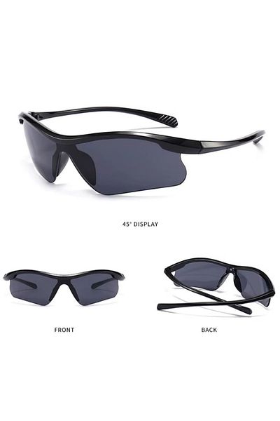 REDz Accessories Matrix Sunglasses, Windproof, Sports Lenses, UV400 Protection, Black