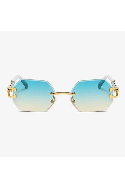 REDz Accessories Jaguar Sunglasses, Hexagonal Lenses, Fashion, UV400 Protection, Blue-gray