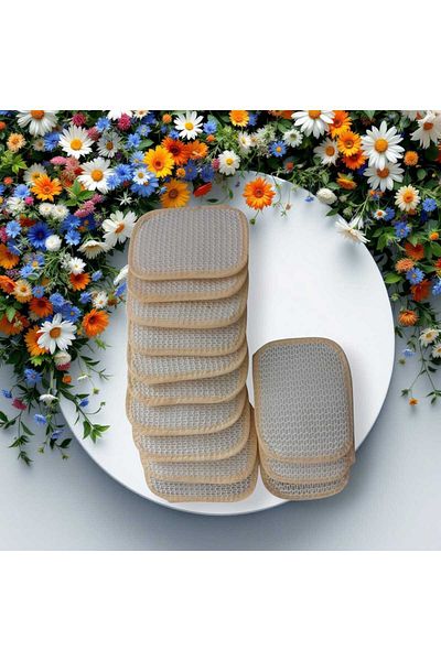 ilkadimbuklet Set of 13 Cotton Bath Loofahs 12X16 cm |   Hotel, Spa, Turkish Bath, Sauna and Beauty Center Special"