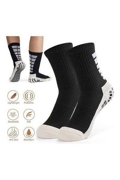 HALAMODO 3 Pairs Men's Anti Slip Football Socks 22 x 9 x 11cm
