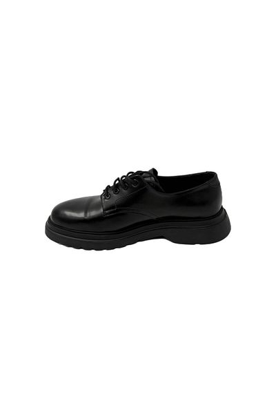 CLASS WOOD 0917 Stylish High Sole Classic Shoes Black Patent Leather