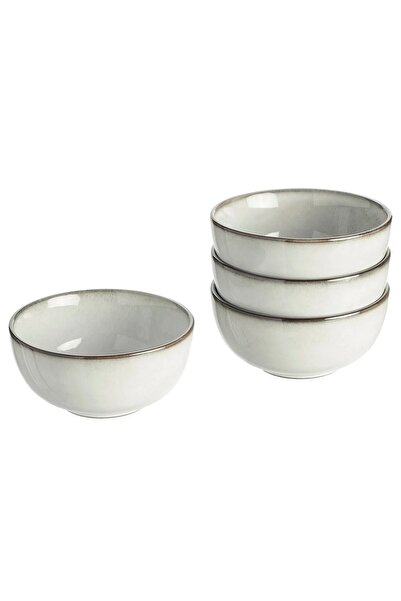 IKEA Quality 4 Pieces White Bowl Diameter 14 cm Ikea Set of 4 Soup Salad Pres...