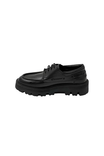 CLASS WOOD High Sole Lace-Up Men's Shoes 2266 Black