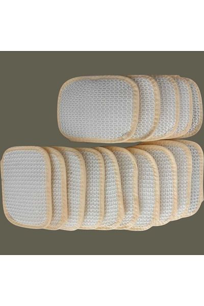 ilkadimbuklet "Set of 15 Cotton Bath Loofahs 12X16 cm |   "For Hotel, Spa, Turkish Bath, Sauna and Beauty Centers"