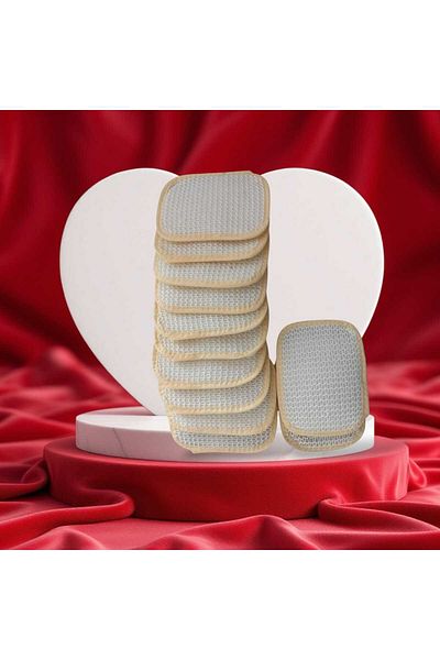 ilkadimbuklet "Set of 12 Cotton Bath Loofahs 12X16 cm