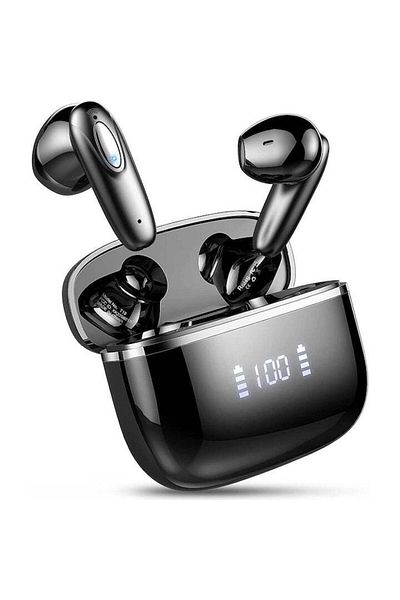 ELECTRONIC Wireless In-Ear Headphones Smarty® T19, Bluetooth 5.3, Touch Control, Bass, Magnetic Case, LED Disp