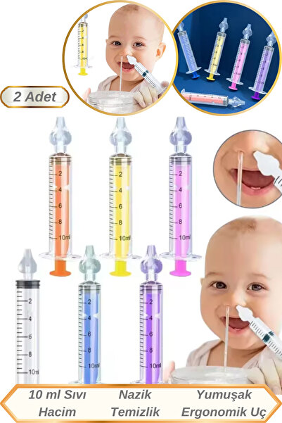 Hane Dostu 2 Adet 10 ml Sıvı Hacimli | Yeniden Kullanılabilen Manuel Burun Aç...