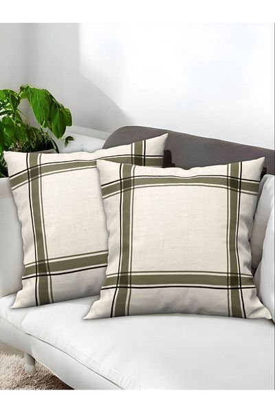 Ardizayn Husă de pernă din țesătură catifea 2 piese 43x43 cm- Imprimare față-verso