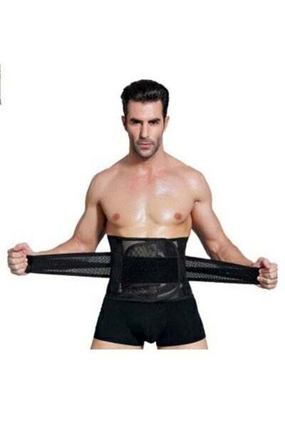 HALAMODO Adjustable Belly Slimming Men Belt Breathable Sports Thin Waistband Invisible Waist Strap