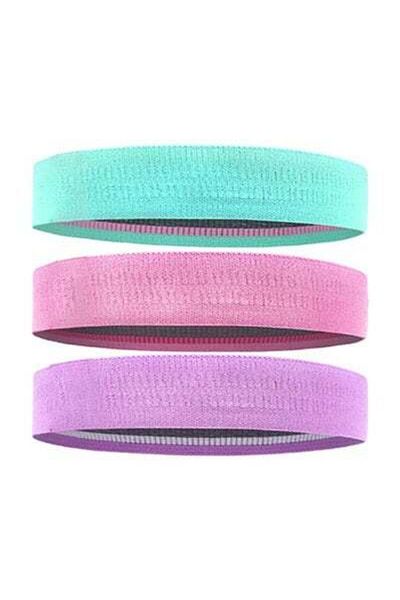 HALAMODO 3-Piece Resistance Workout Booty Bands Set 26x5x16cm