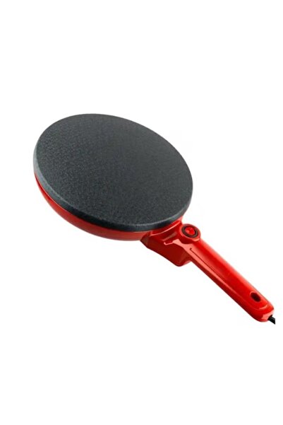 Rovitech Tigaie electrica pentru clatit, 20 CM diametru, 600W, rosie