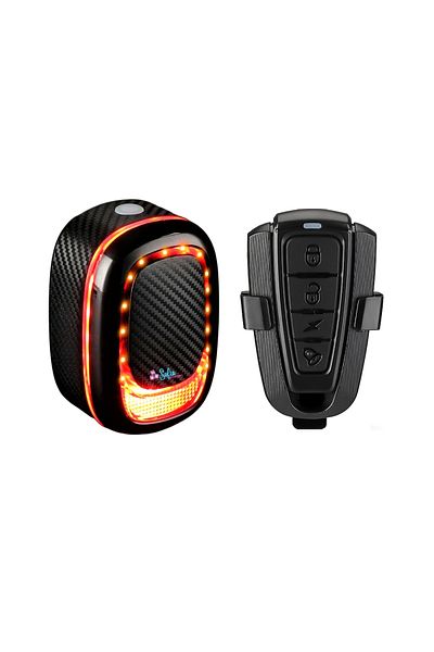 Sofia Concept Intelligent Bicycle Stop, Wireless Anti-Theft Alarm, 800mAh, IPX65, Brake Sensor, Black/Fire