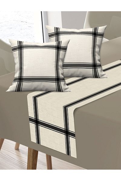 Ardizayn Ύφασμα Micro Fiber - Κρέμα, Μπαλκόνι, Κήπος, Κουζίνα και Σετ μαξιλαριών 2 τεμαχίων