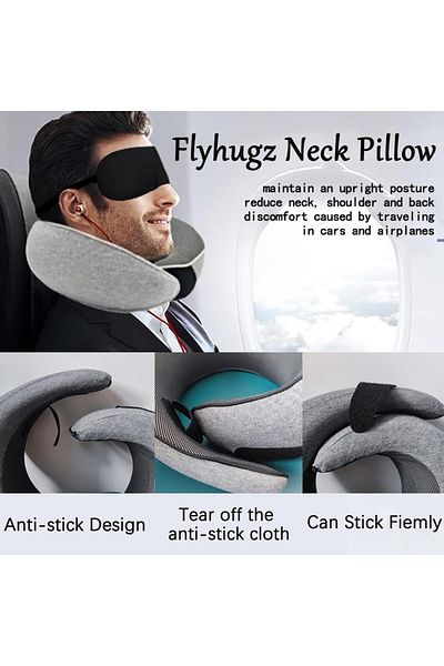 fulina Neck Pillow, Stowable,For Airplanes, Car, Office, Sleeping Upright