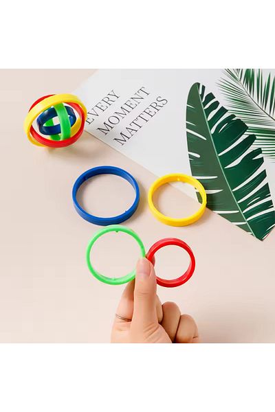 Ayver 2Pcs New Generation Jirescope Finger Ring Stress Wheel Rotating Stress Ring
