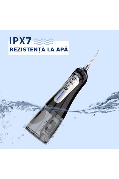 Sofia Concept Professional Oral Irrigator for Mouthwash, Sofia CONCEPT®, 6 Speeds, 2000mAh, 320ML, Black Diamond