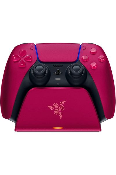 RAZER حامل شحن سريع من Razer لجهاز PlayStation 5 - أحمر كوزميك