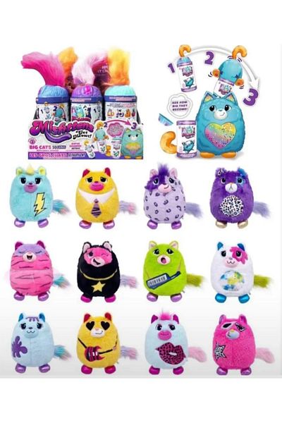 Wolawood Misfittens Surprise Plush Rabbit Cat Toys Sweet Collectible Cute Figure Set