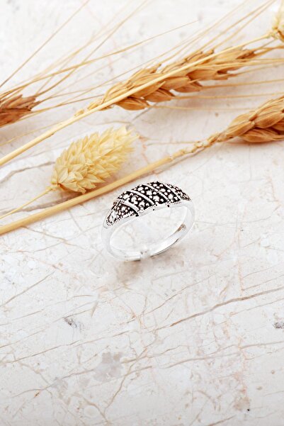 Sümer Telkari Taşsız Ayarlanabilir Gümüş Yüzük 5984