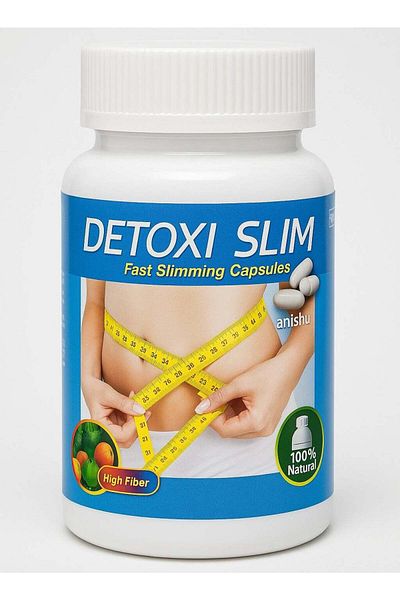 Detoxi Slim Capsules – Fast-Acting with Natural Fiber Blend | Slimming Supp