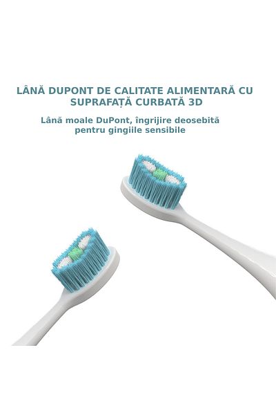 Sofia Concept SofiaCONCEPT® Electric Toothbrush, 8 Heads Included, IPX7, 1200Mah, 43000 Movements/Min, Blue