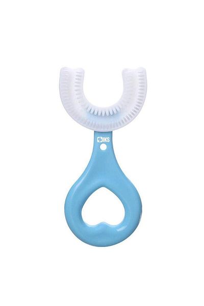 SIKS Toothbrush for Children/Babies, 2-12 Years, Food Grade Silicone, Blue