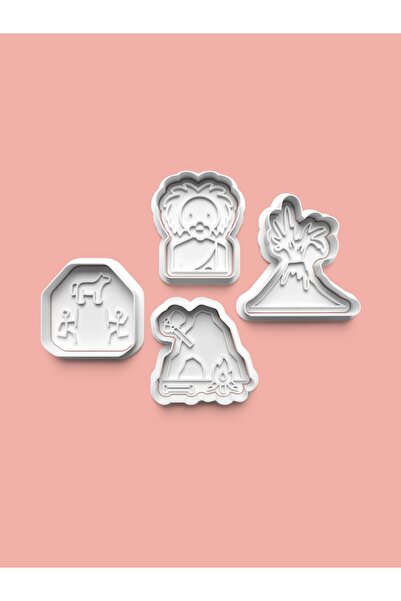AKTASTORE Ancient Age Cookie Mold and Sugar Dough Mold Set of 4