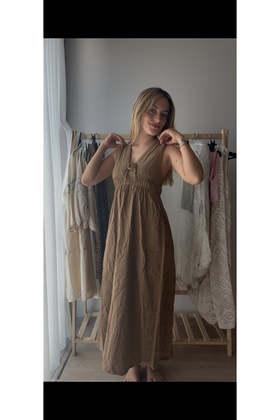 YAKESTONE Uzun Müslin bohem elbise