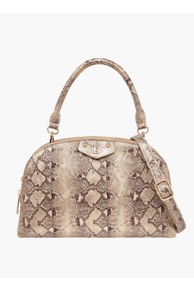 Flora Bella by Shoexpress حقيبة نسائية بطبعة حيوانية مع حزام قابل للفصل وسحاب للإغلاق