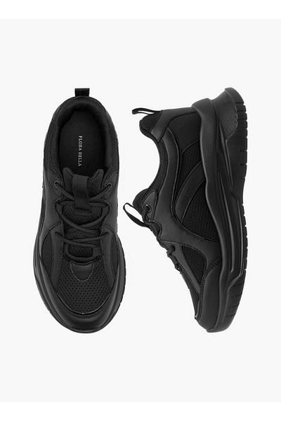 Flora Bella by Shoexpress Women's Panelled Sneakers with Lace-Up Closure