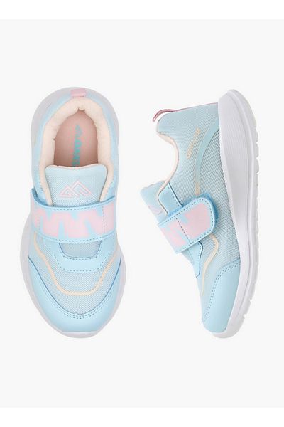 Oaklan by Shoexpress Girls Logo Detail Sports Shoes with Hook and Loop Closure