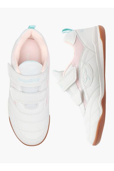Kangaroos Girls' Panelled Sneakers with Hook and Loop Closure