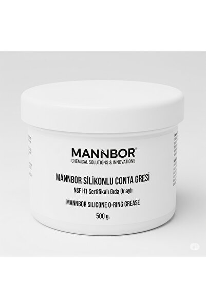 MANNBOR Mannboron Nano Slikonlu Conta Gresi NSF H1 Gıda Uyumlu 500 grm