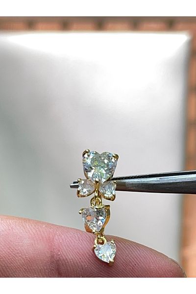 Rupen Kraft 316 L Surgical Steel Shiny Zircon Stone Bow Model Belly Piercing