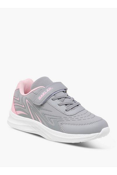 Oaklan by Shoexpress Girls Panelled Sports Shoes with Hook and Loop Closure