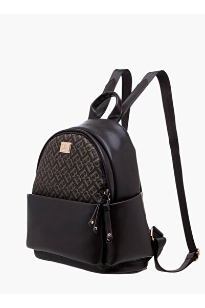 Flora Bella by Shoexpress Solid Backpack with Adjustable Straps and Zip Closure - 14x27x32 cm