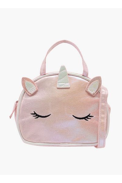 Flora Bella by Shoexpress Unicorn Applique Sling Bag with Zip Closure