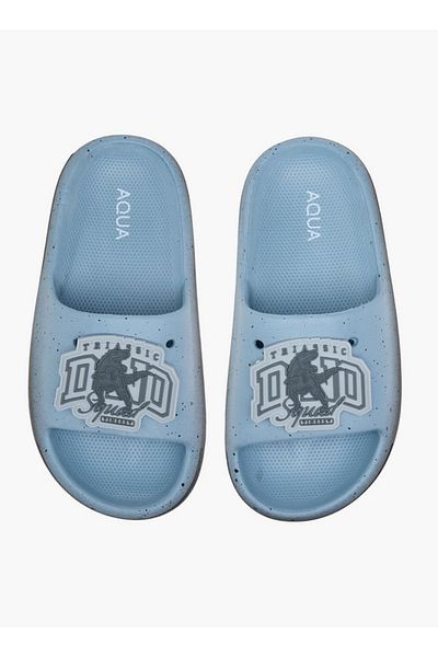 Aqua Boys Jibbitz Detail Slip-On Slides