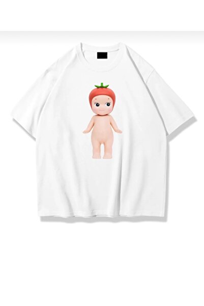 TRENDPUNKY SONY ANGEL BASKILI OVERSİZE T-SHİRT