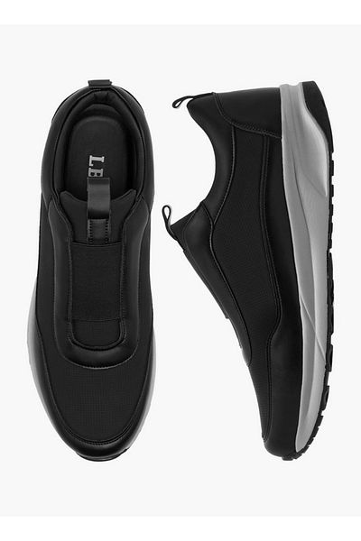 LBL by Shoexpress Men's Panelled Slip-On Sneakers