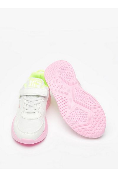 Kangaroos Girls' Textured Walking Shoes with Hook and Loop Closure