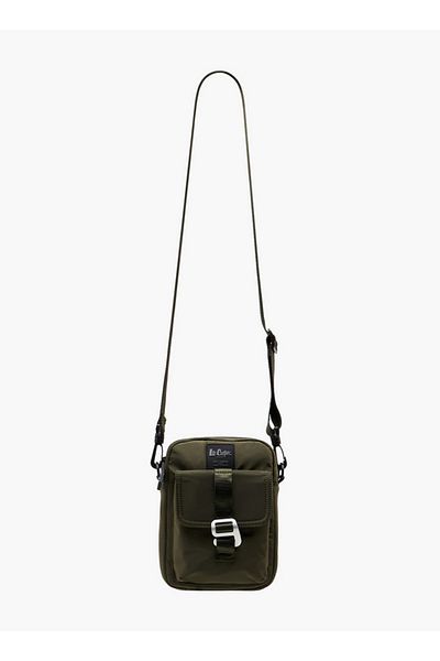 Lee Cooper Solid Crossbody Bag with Zip Closure and Adjustable Strap