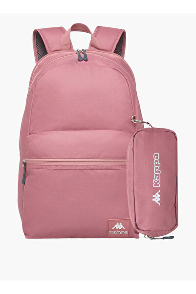 Kappa Girls Logo Print School Backpack with Pencil Pouch - 30x13x44 cm