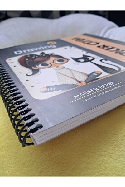 Koala Drawing Notebook, Marker Drawing Notebook, 20 cm X 20 cm Size