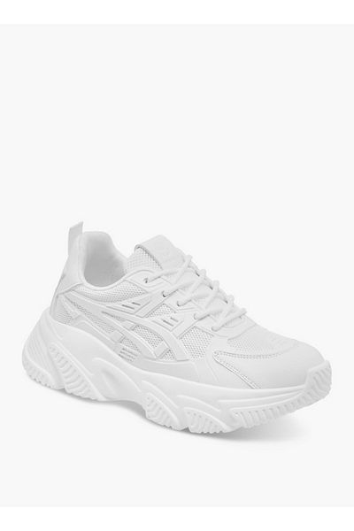 Flora Bella by Shoexpress Women's Panelled Sneakers with Lace-Up Closure