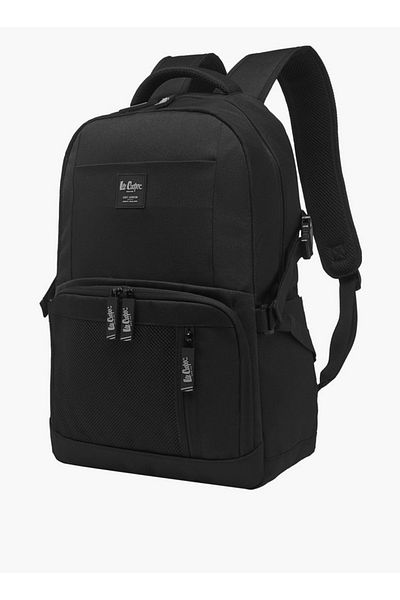 Lee Cooper Boys Panelled School Backpack with Zip Closure and Adjustable Strap - 32x14x46 cm