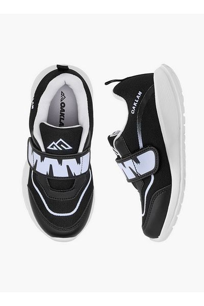 Oaklan by Shoexpress Girls Logo Detail Sports Shoes with Hook and Loop Closure