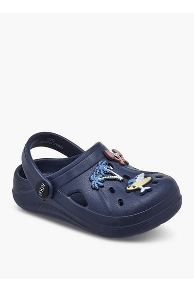 Aqua Boys Accent Detail Clogs with Backstrap
