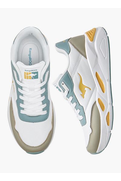 Kangaroos Women's Colourblock Sports Shoes with Lace-Up Closure
